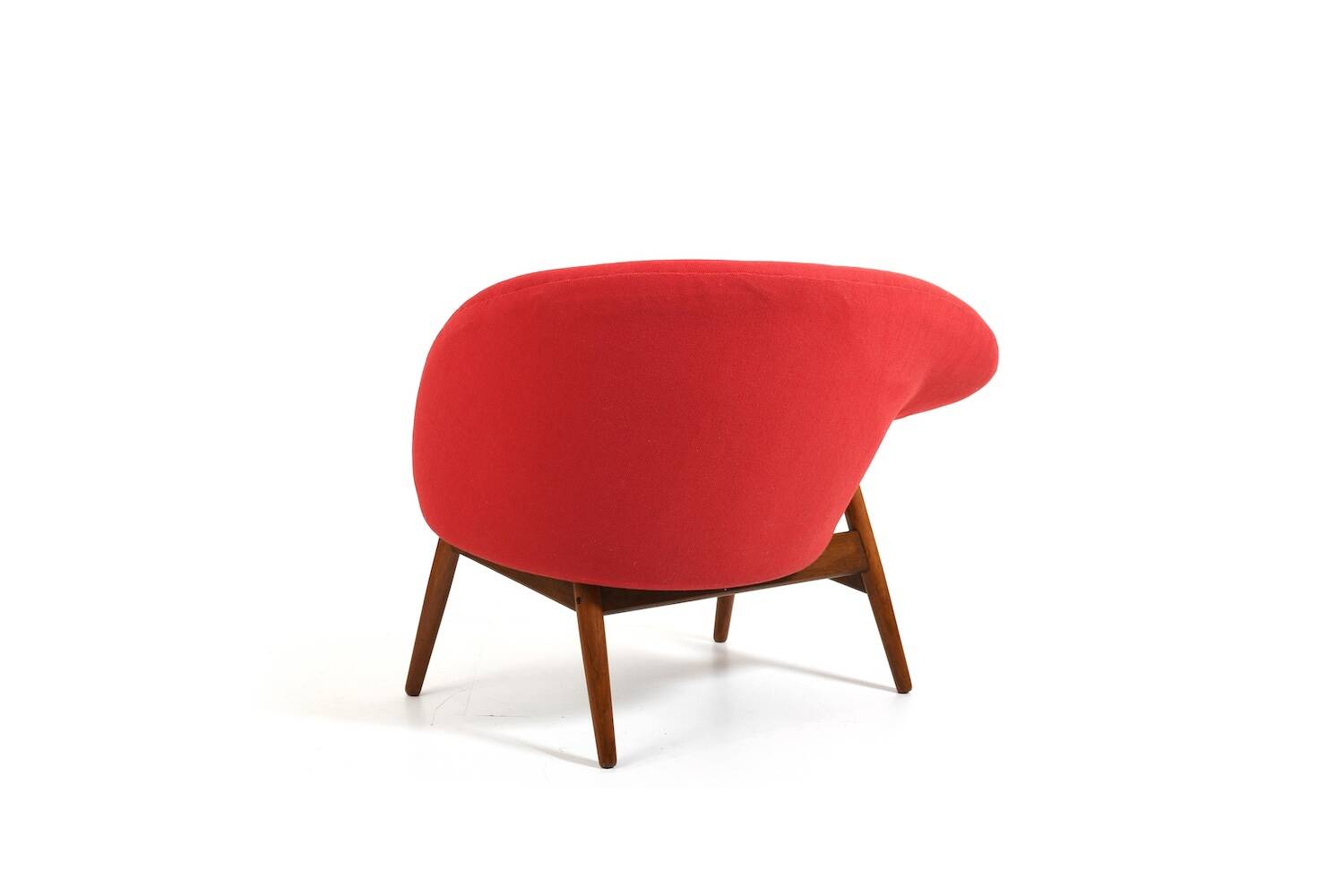 Fried Egg Teak Easychair by Hans Olsen 1950s