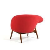 Fried Egg Teak Easychair by Hans Olsen 1950s