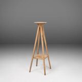 Industrial console in wood with rich patina, France, 1900