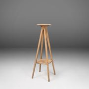 Industrial console in wood with rich patina, France, 1900
