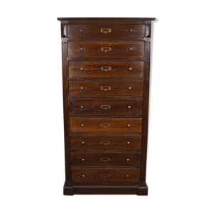 Vintage english oak archival furniture