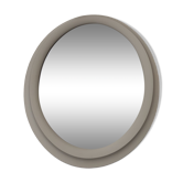 Oval wooden mirror