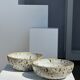 Duo of speckled ceramic bowls