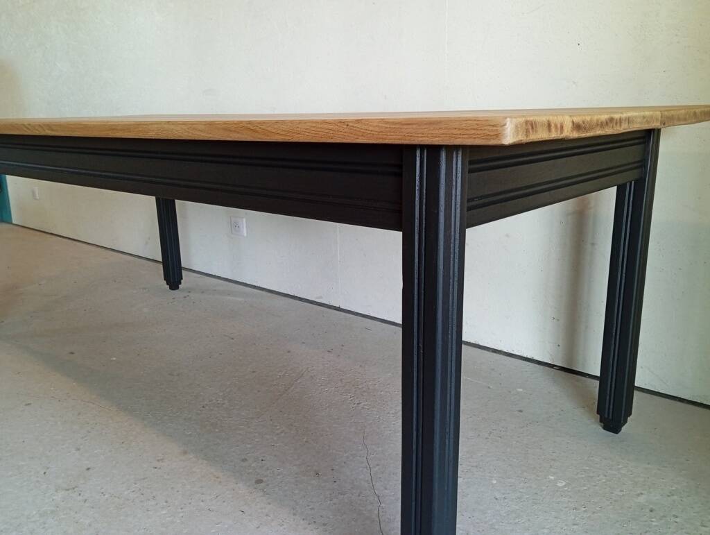 Solid oak farmhouse table 213 cm
