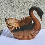 Vintage swan basket
