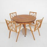 Set of four "Poly- Z" dining chairs by A. A Patijn, The Netherlands 1950's
