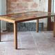 1960s geometric tiled brutalist coffee table by Jean Gregorieff