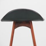 Tabouret de bar scandinave en palissandre modèle OD61. H 62 cm.