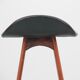 Scandinavian bar stool in OD61 style rosewood. H 62 cm.