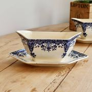 Saucière ancienne terre de fer Longchamp modèle Rouen XIXe