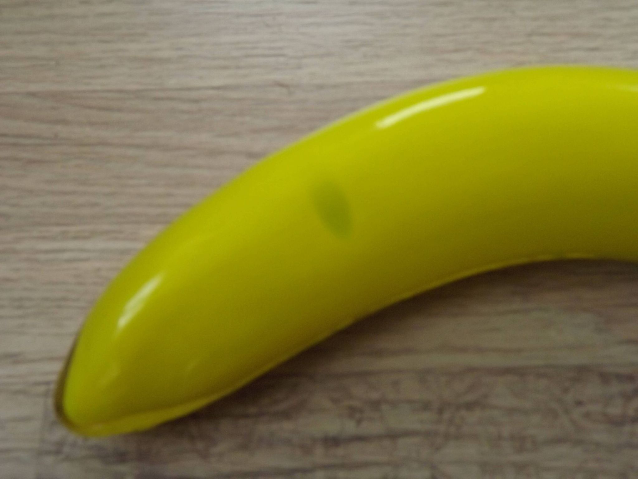 Vintage Murano Glass Fruit In The Shape Of A Yellow Banana 4990