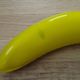 Vintage Murano Glass Fruit In The Shape Of A Yellow Banana 4990