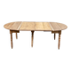 Louis Philippe XVIII century extendable round dining table, renovated, 200cm
