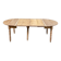 Louis Philippe XVIII century extendable round dining table, renovated, 200cm