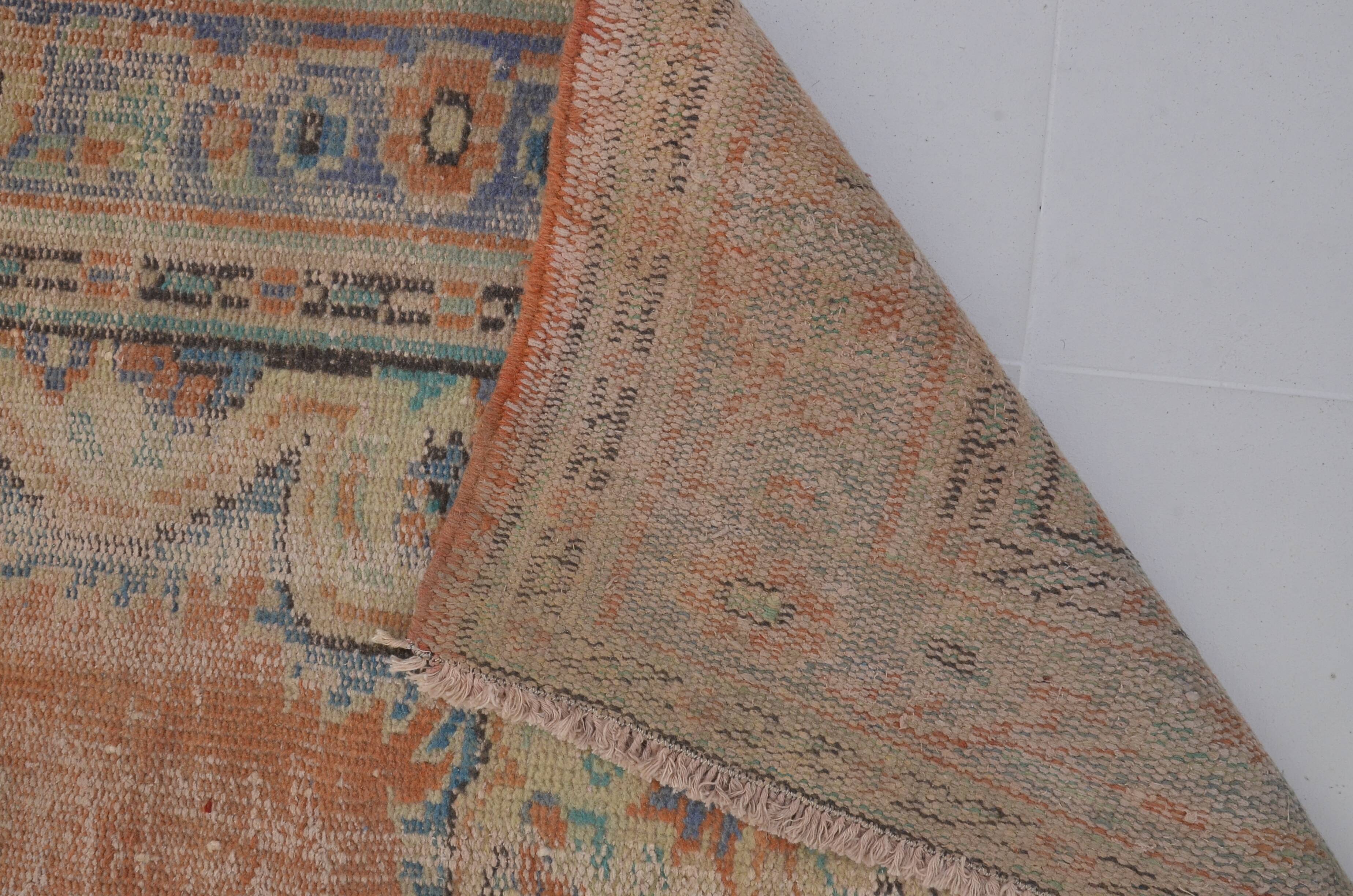 Oushak Turkish Orange Carpet sku 1703