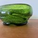 Lot de 2 coupelles en verre soufflé vert vintage Coupelles artisanales