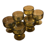 Glasses - biot cups in blown and bubbled glass