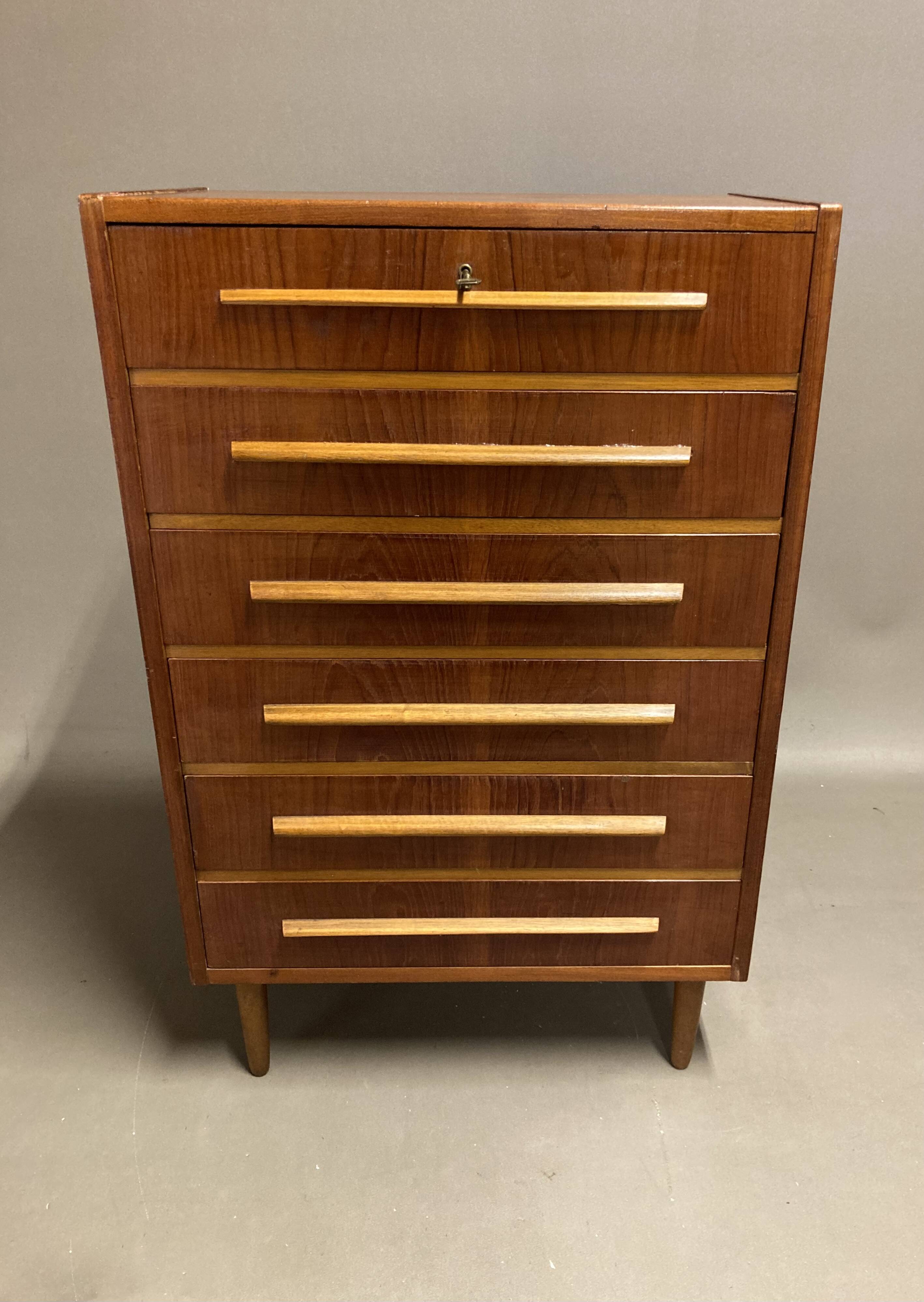 Scandinavian design chest of drawers 1950.