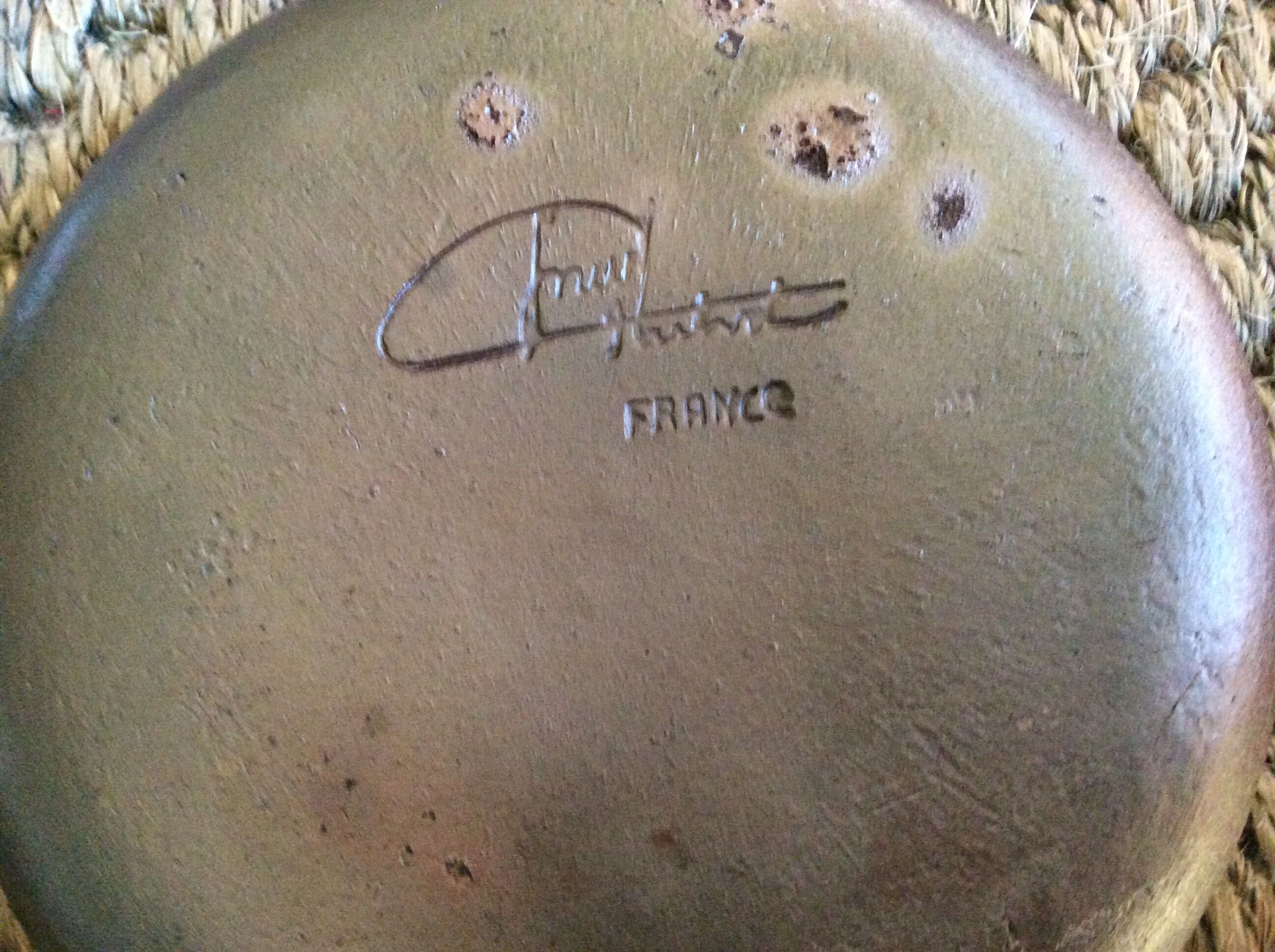 Set of 10 stoneware plates