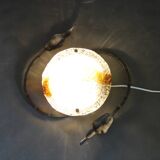 1970s Italian Wall Sculpture With Glass Shade