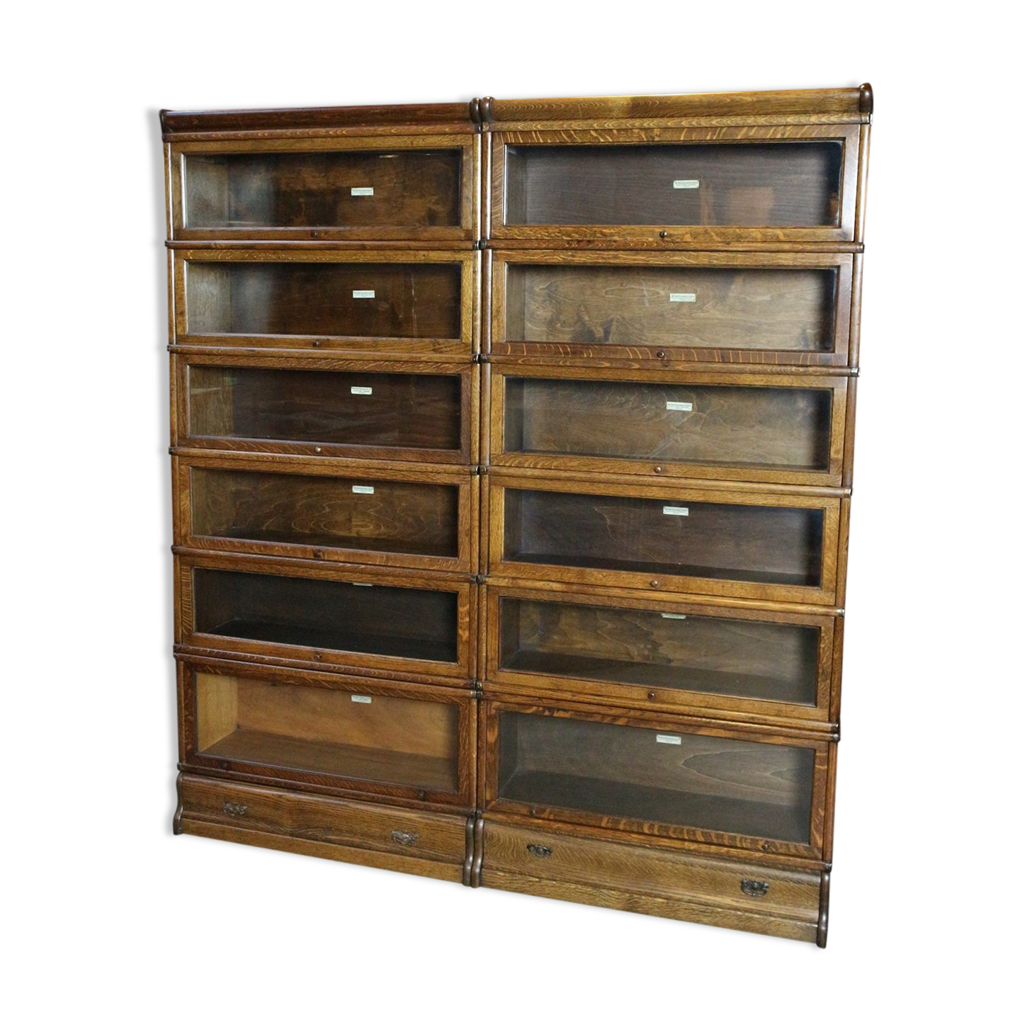 Antique globe wernicke bookcase