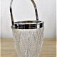 Seau à glaçons en cristal et métal - vintage année 50 - excellent état