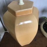 Pied de lampe en céramique craquelée vintage