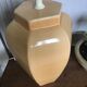 Vintage cracked ceramic lamp base