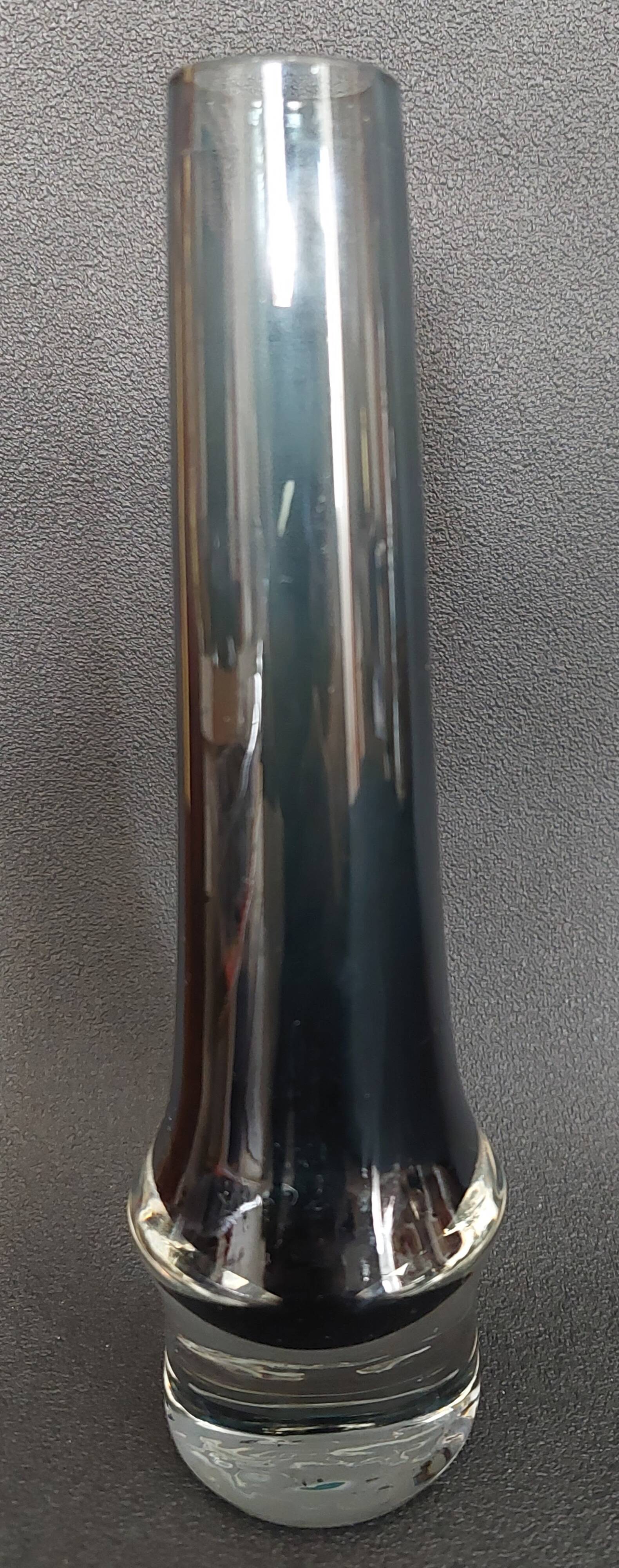 Vintage grey glass soliflore vase