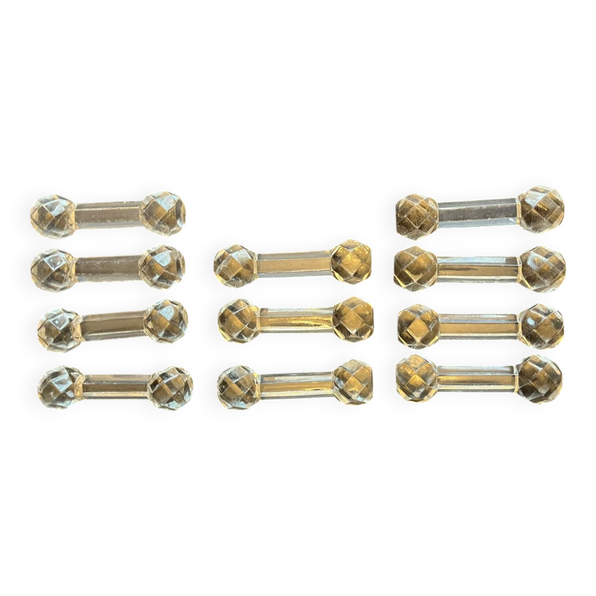 11 cut crystal knife holders