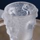 Champagne Bucket “Ganymede” Crystal Vase by Lalique, 20th Century