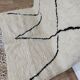 Handmade wool Berber rug 243x143cm