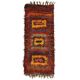 Vintage Turkish Hand-Knotted Wool Cotton Red Kilim Runner Rug 100x248