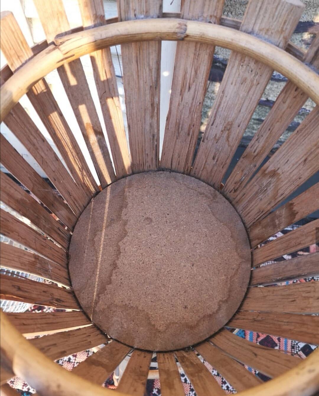 Rattan and bamboo holder plants