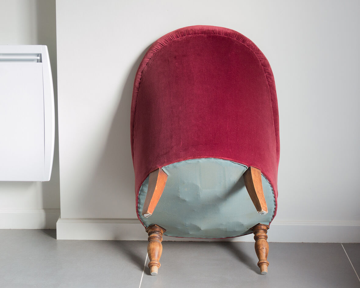 Toad silk velvet armchair