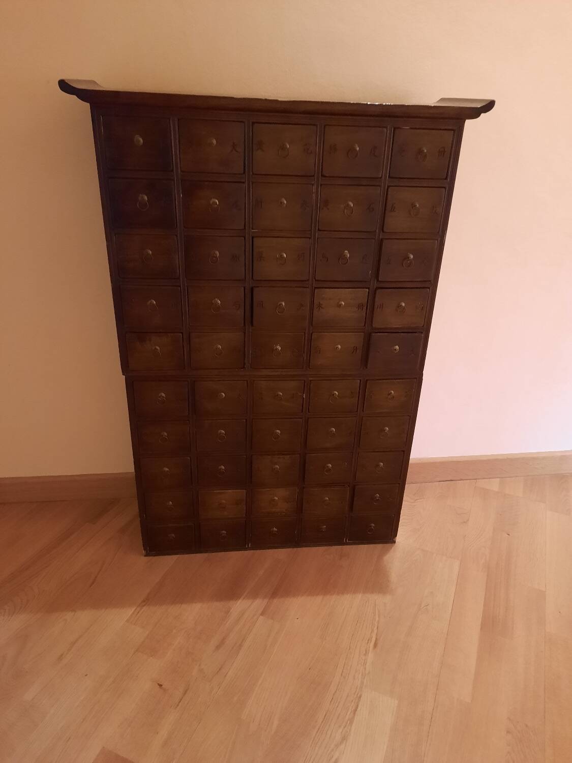 Old Asian medicine cabinet, origin Korea