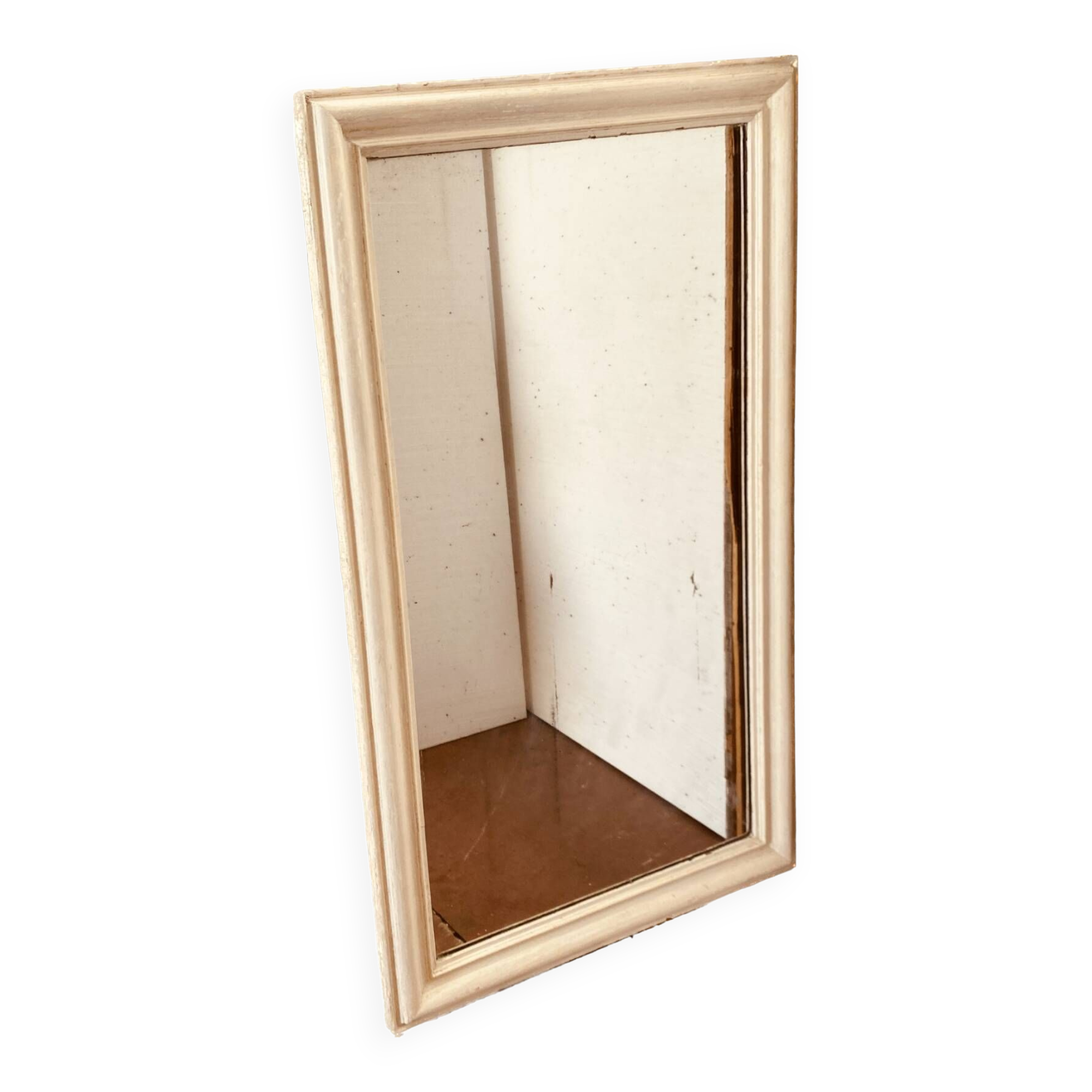 Louis Philippe mirror in wood and patinated stucco 19th century