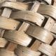 Braided wooden basket