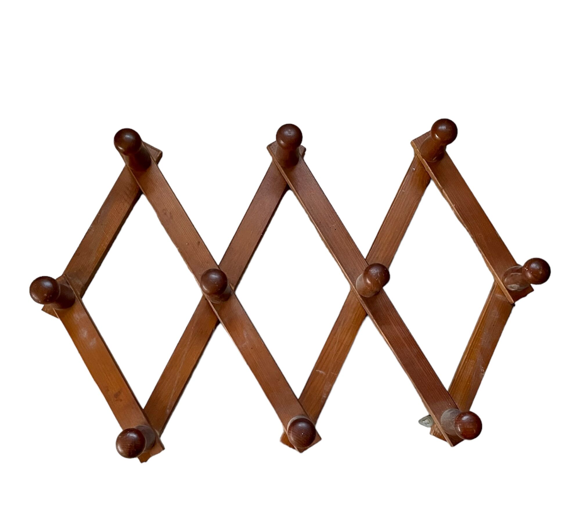 Patère extensible  en bois vintage