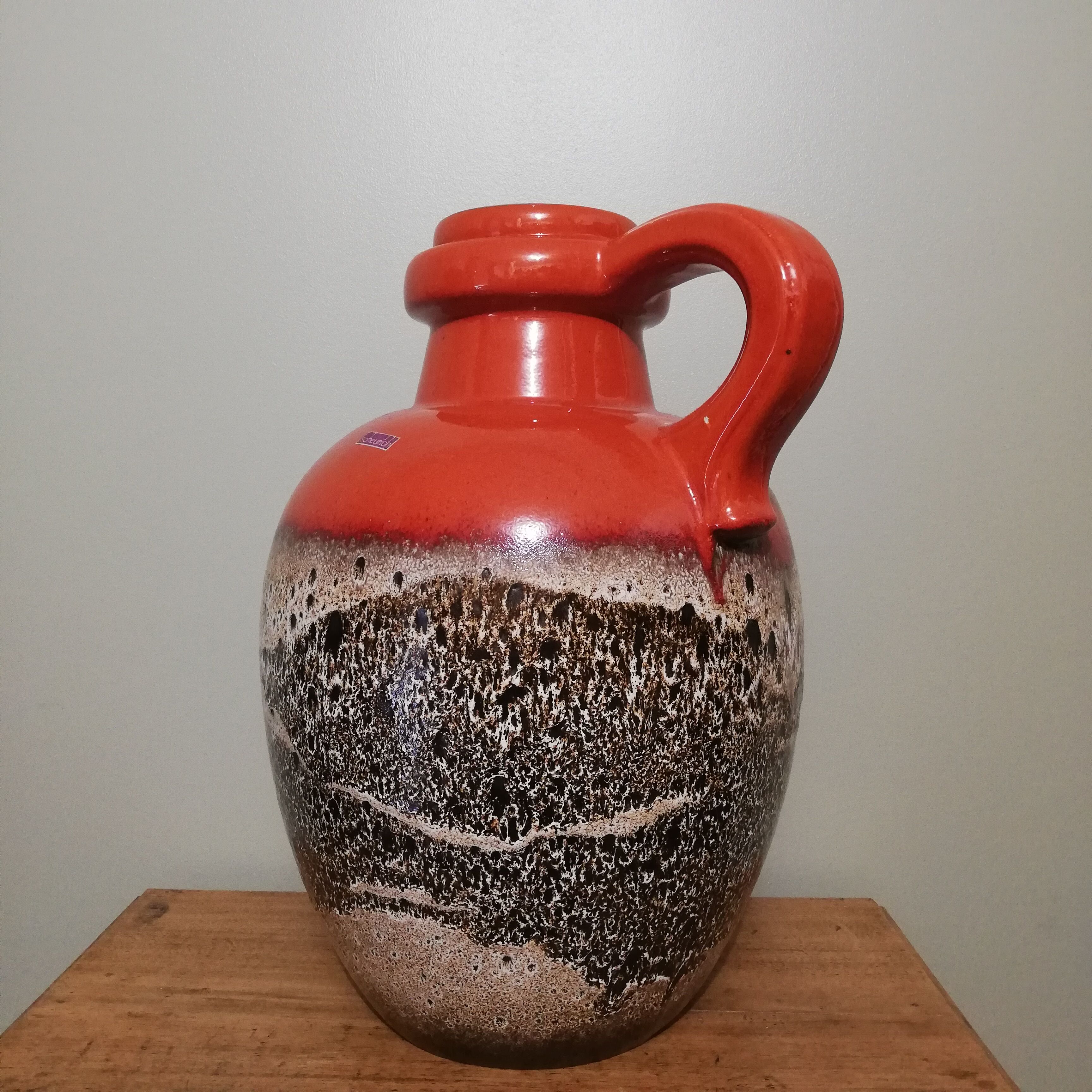 German vase Scheurich fat lava and ceramics