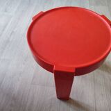 Vintage side table orange year 70