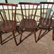 Set of 6 wooden bistro chair - vintage