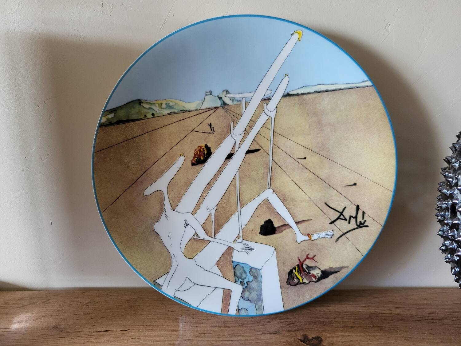Salvador Dali numbered porcelain plate