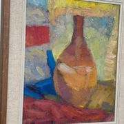 Swedish Oil on Canvas – “Vase”  by Britta Ringvall