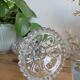 Molded glass candle holder