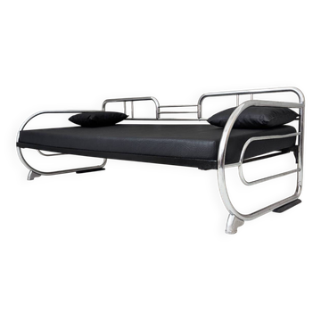 Canapé Bauhaus en acier tubulaire par Hynek Gottwald, années 1930