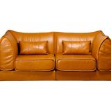 De Sede DS-19 model 'Pagoda' modular Sofa in Cognac Leather