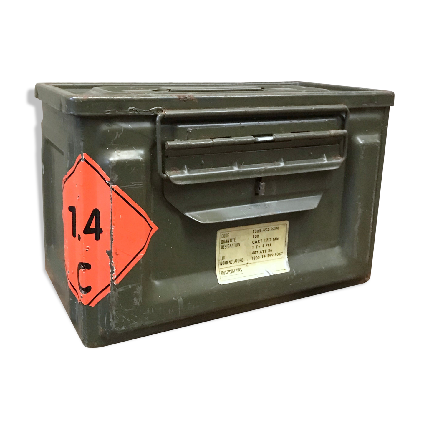 Vintage ammunition crate