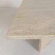 Mid-Century travertine coffee table with a triangular top, 1970s.