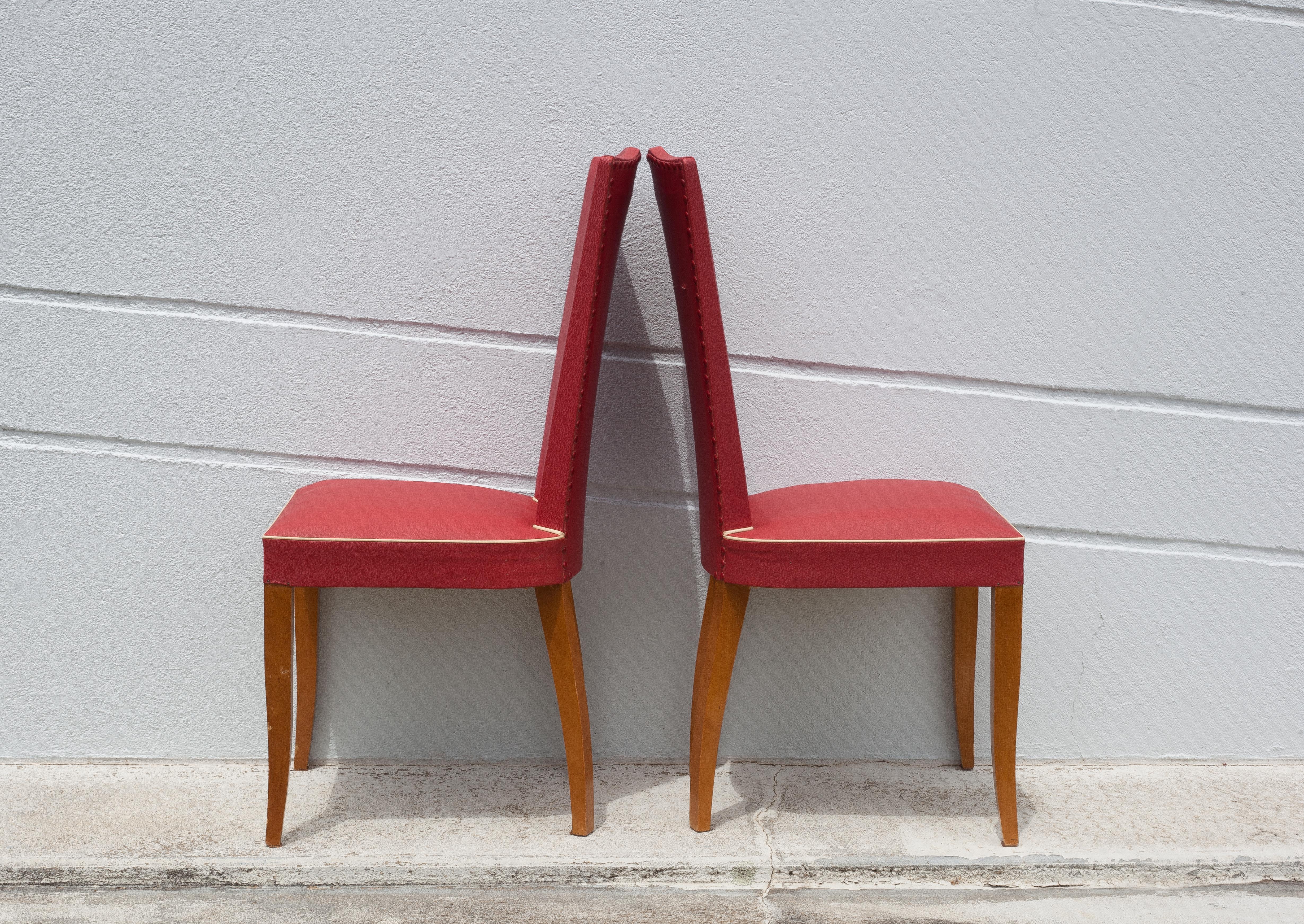 Paire de chaises vintage marque tab
